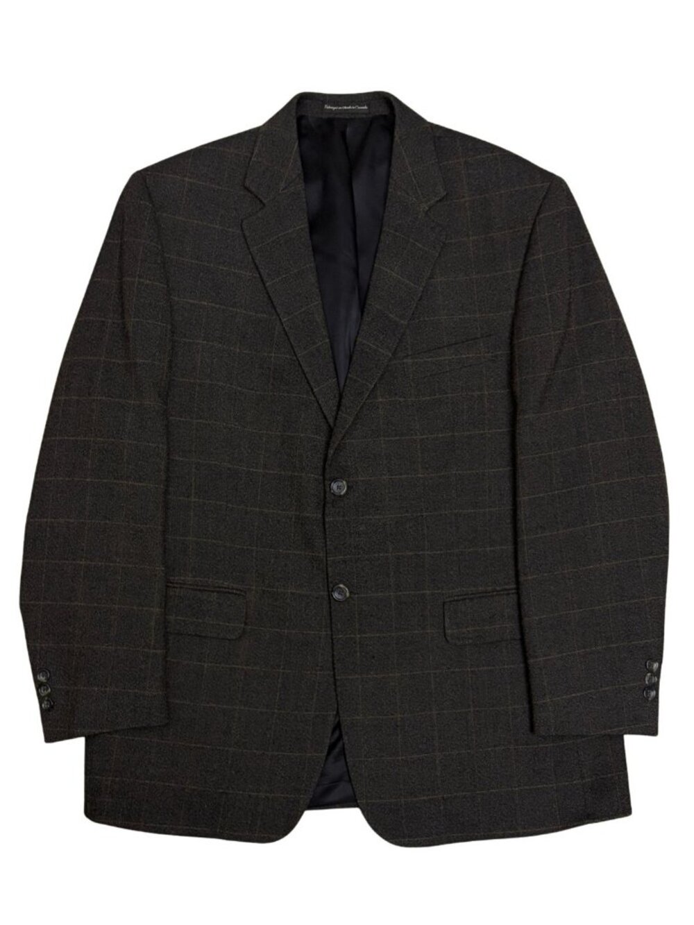 OSCAR DE LA RENTA Wool Blazer Sport Coat Plaid Business Casual Jacket Mens 44R